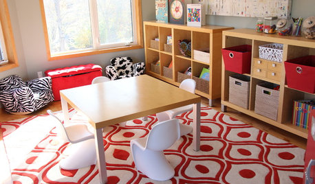Bright Idea: A Fun Shade of Red for a Sunny Playroom