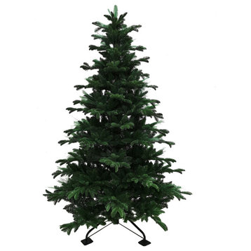 Indoor/Outdoor 6.5' Green Fiber Optic Christmas Tree With LED Fairy Lights