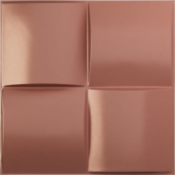 Smith EnduraWall Decorative 3D Wall Panel, 19.625"Wx19.625"H, Champagne Pink