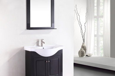 Vanova VA105-31E Espresso Cabinet, Basin & Mirror Brown Vanity