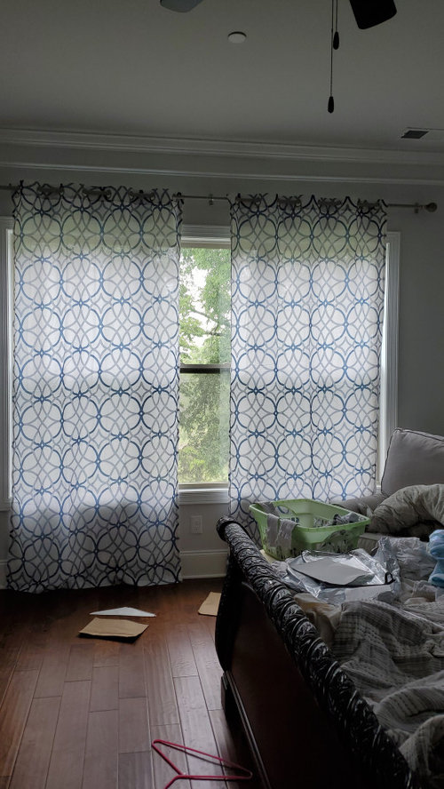 curtains width is too short