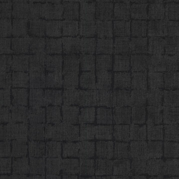 Blocks Black Checkered Wallpaper Sample