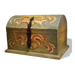 Hand-painted Wooden Trinket Box - Decorative Boxes