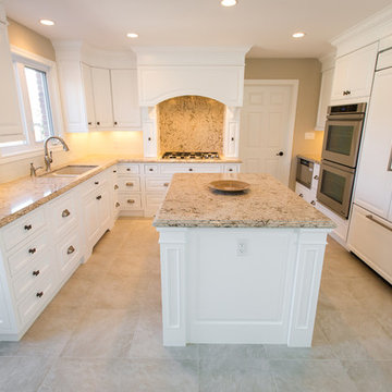 Transitional White Kitchen Remodel