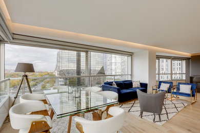 Réalisation d'un salon minimaliste.