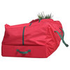 7.5' Red and Green Rolling Artificial Christmas Tree Storage Bag
