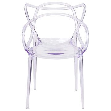 Master Clear Arylic Dining chairs Set of 4