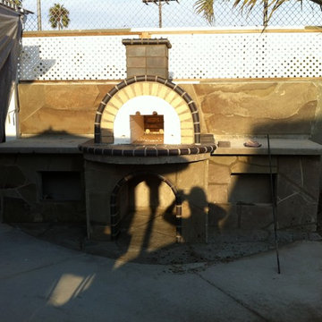 The Keyes Family Wood Fired Brick Pizza Oven in California