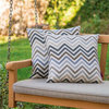 Noble House Kimpton 18x18" Fabric Outdoor Pillows in Multi-Color (Set of 2)