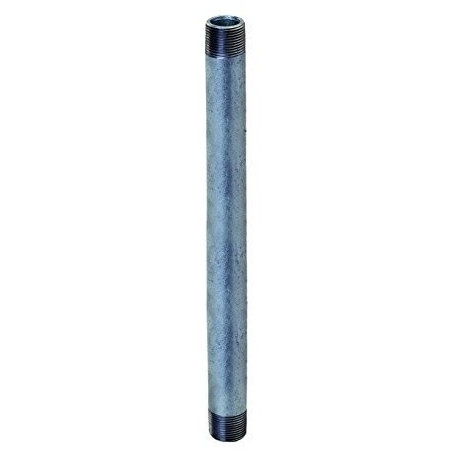 24" Long Pre-Cut Galvanized Steel Pipe With 3/8" Nominal Size Diameter