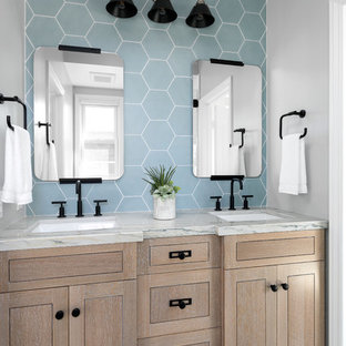 75 Beautiful Blue Tile Bathroom Pictures & Ideas ...
