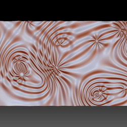 Flow 6376 wavy 3D relief - Wall Sculptures