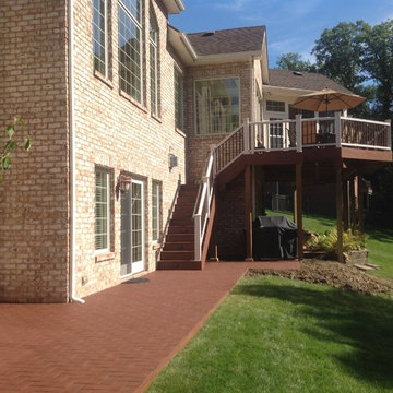Fort Wayne AZEK Vast paver patio and TimberTech Evolutions deck