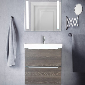 Argento Modern Wall Mounted Bathroom Vanity