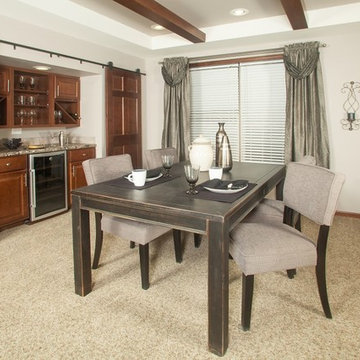 Commodore Homes of Indiana Aurora Elite AW455A Dining Room w/ Beverage Center