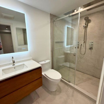 Modern Guest Bathroom Renovation in Yorkville, Toronto