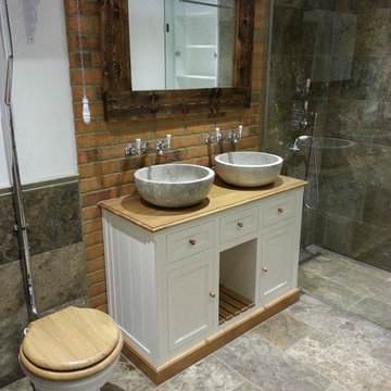 Traditional shower room in a Victorian Wandsworth Home