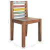 vidaXL Dining Chairs 4 Pcs Accent Chair Reclaimed Wood Solid Reclaimed Wood