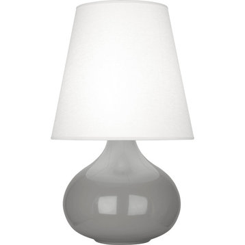 Robert Abbey June Oyster AL June 24" Vase Table Lamp - Smoky Taupe