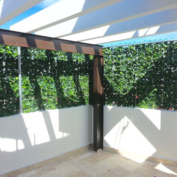 Privacy Solutions with GreenSmart Decor Artificial Hedge Panels