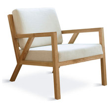 Modern Armchairs And Accent Chairs Gus Modern Truss Chair, Cabana Husk