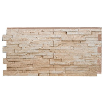 Faux Stone Wall Panel - MESA, Almond, 24in X 48in Wall Panel