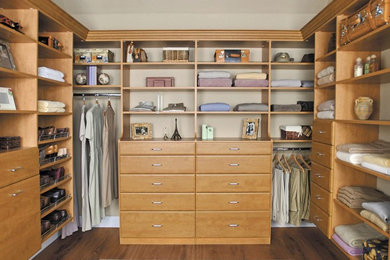 Inspiration for a contemporary closet remodel in New York
