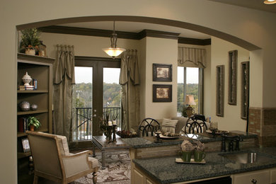 Example of a living room design in Atlanta