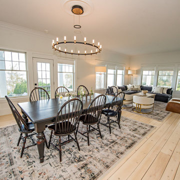 Large living room & fireplace remodel – Beach home – Nova Scotia