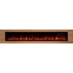 Contemporary Indoor Fireplaces Landscape Fullview Fireplace, Contemporary Glass Ember Kit