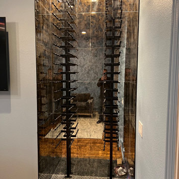 Mirror Tile Wine Wall