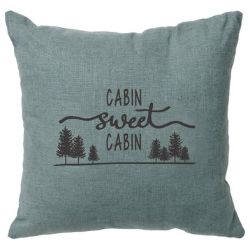 Image Pillow 16x16 Sweet Cabin Linen Ocean