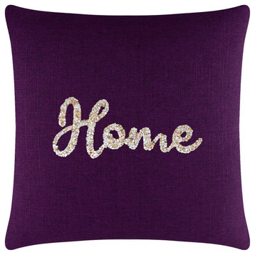 Sparkles Home Shell Home Pillow - 20x20" - Purple