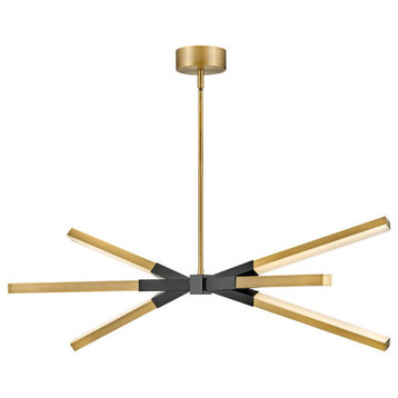 Fredrick Ramond Rae Small Led Linear, Lacquered Brass