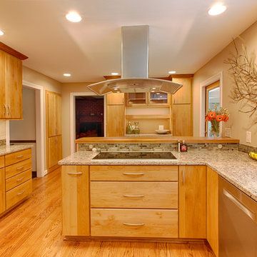 Transitional Cherry Kitchen