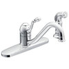Moen CA87009 Lindley™ One-Handle Low Arc Kitchen Faucet, Chrome Finish