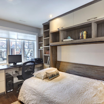 North Toronto Home Office with Murphy Bed
