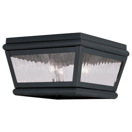 Livex Lighting 2611-04 Exeter - 2 Light Outdoor Flush Mount in Exeter Style - 8