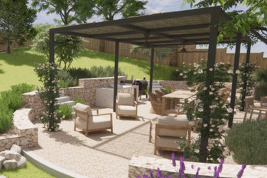 Tuscan patio photo in Austin