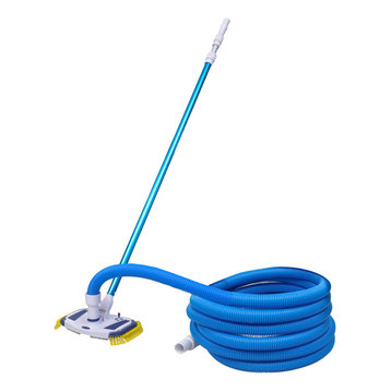 vidaXL Swimming Pool Vacuum w/ Telescopic Pole and Hose Cleaning Set Outdoor