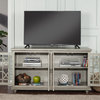 Palisades 63-inch TV Stand, Antique Silver