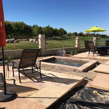 Flagstone Patio With A View