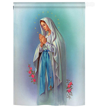 Our Lady Of Grace 2-Sided Vertical Impression House Flag
