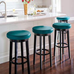 Dublin Swivel Bar & Counter Stool Textured Saddle  24" Counter Height - Folding Chairs And Stools