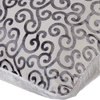 Gray Decorative Pillow Covers 12"x12" Velvet, Paloma Gray Scrolls