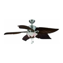 Hampton Bay - Indoor Ceiling Light with Fan: Hampton Bay Ceiling Fan. Antigua 56 in. Brushed N - Ceiling Fans