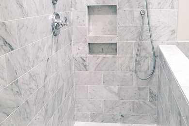 Carrara Marble Shower