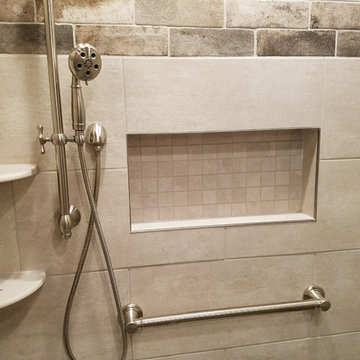 Rustic hall bath remodel