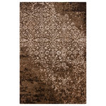 Chandra - Rupec Contemporary Area Rug, Brown and Cream, 7'9"x10'6" - Update the look of your living room, bedroom or entryway with the Rupec Contemporary Area Rug from Chandra. Hand-tufted by skilled artisans and imported from India, this rug features authentic craftsmanship and a beautiful construction with a cotton backing. The rug has a 0.75" pile height and is sure to make an alluring statement in your home.