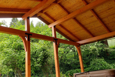Mountain style patio photo in Other